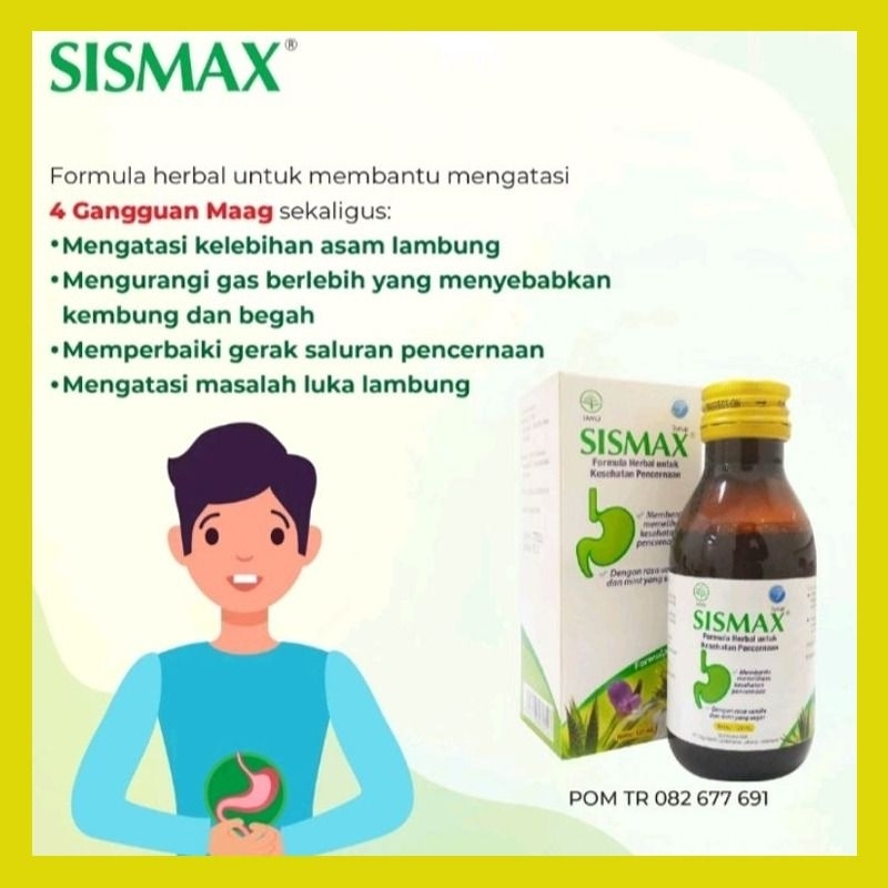 Jual Sismax Syrup Ml Syrup Herbal Untuk Maag Dan Asam Lambung