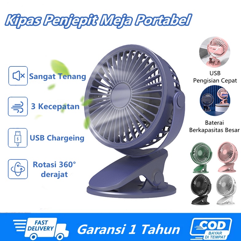 Jual Kode H L Ready Stockkipas Angin Mini Usb Clip Mini Fan Rotating