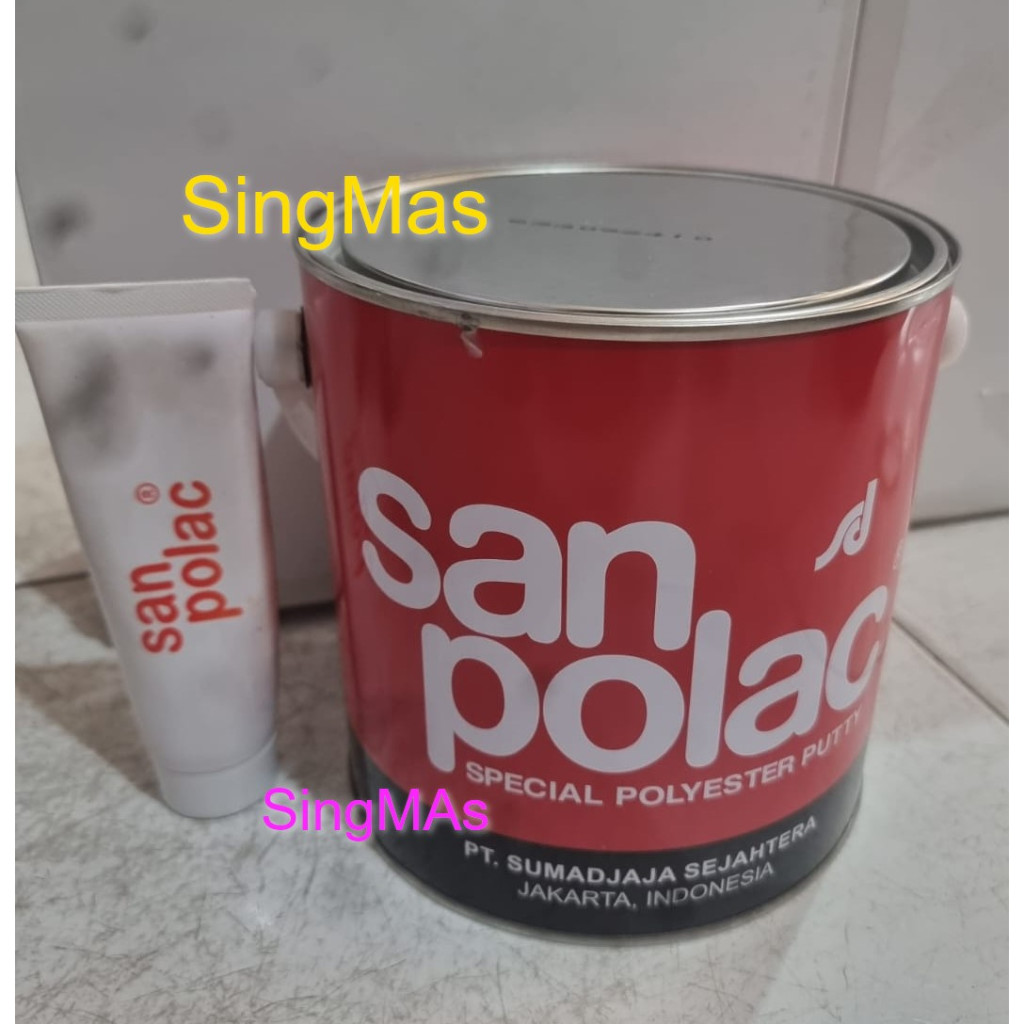 Jual Dempul Sanpolac Kg Kayu Mobil Motor Besi Plastik Putty Shopee