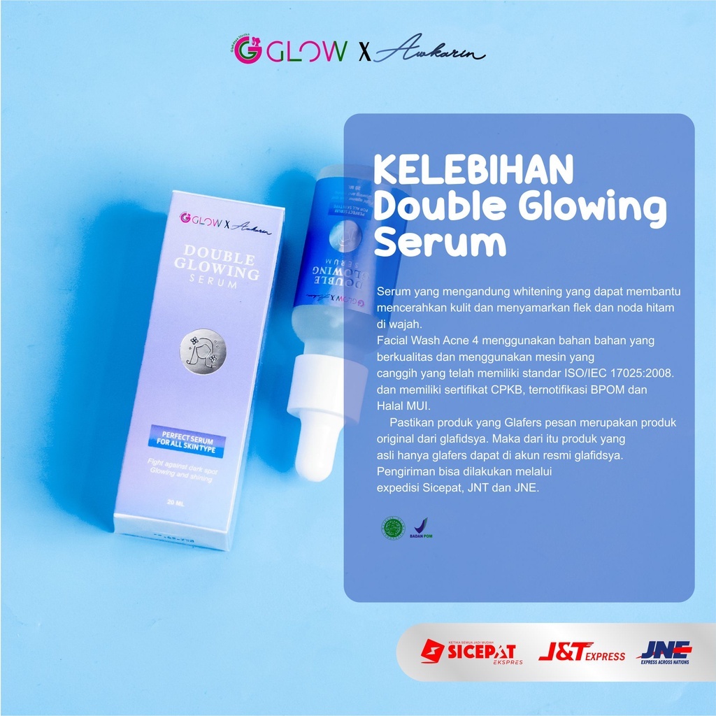 Jual GLAFIDSYA Double Glowing Serum Serum Wajah Skincare