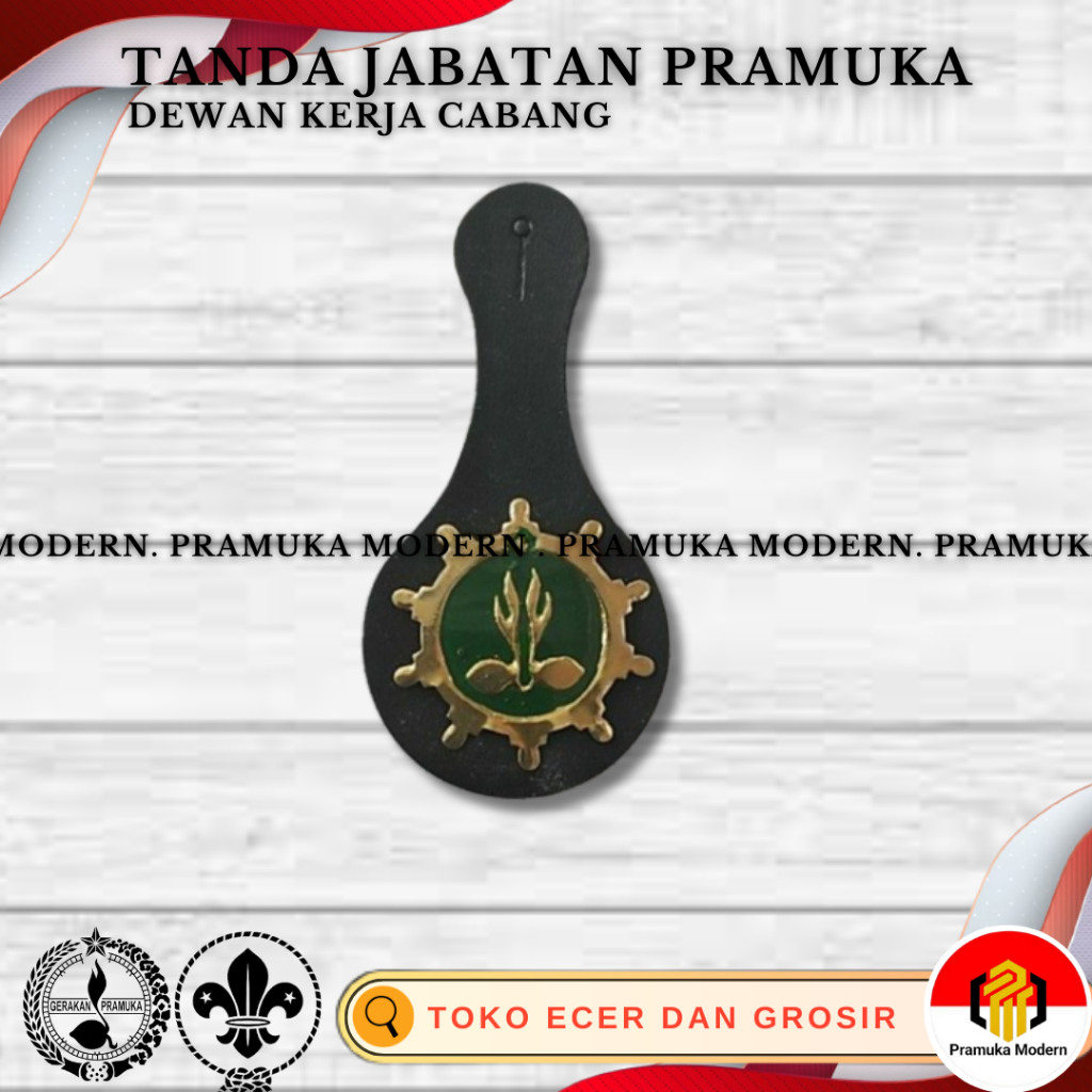 Jual Tanda Jabatan Dkc Lencana Dewan Kerja Cabang Hijau Shopee