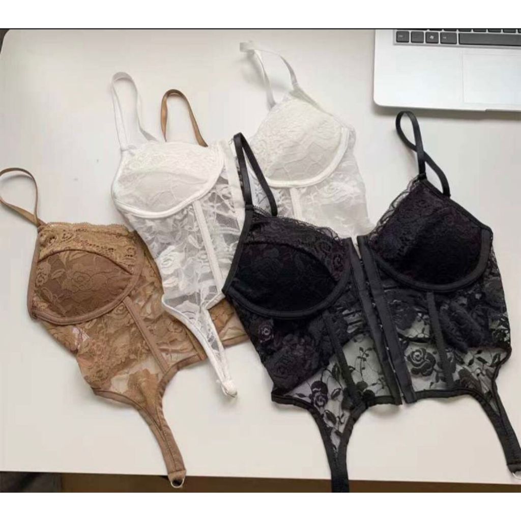 Jual Lg Bustiers Korset Lingerie Lace Tanktop Tanktop Renda Brokat