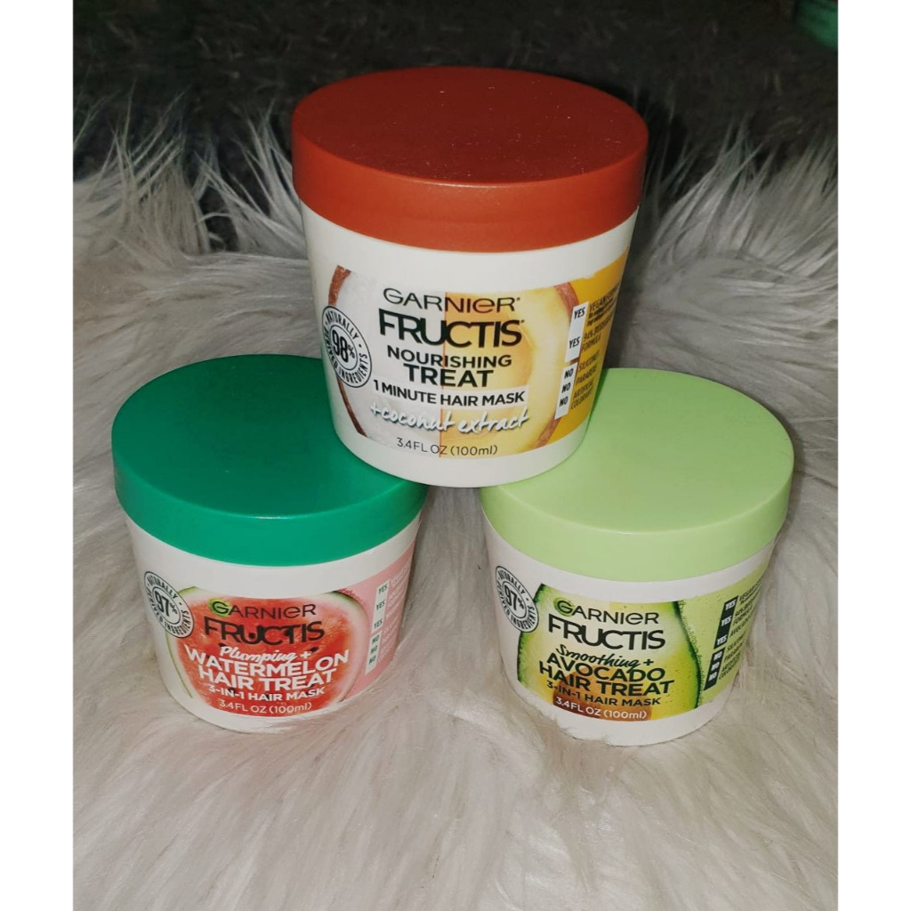 Jual GARNIER FRUCTIS Smoothing Treat 3 In 1 Hair Mask 100 ML Shopee