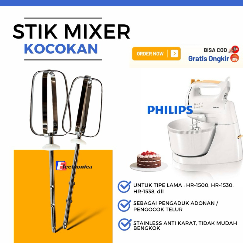 Jual STICK PENGADUK MIXER PHILIPS KOCOKAN PENGADUK KUE MIXER PHILIPS