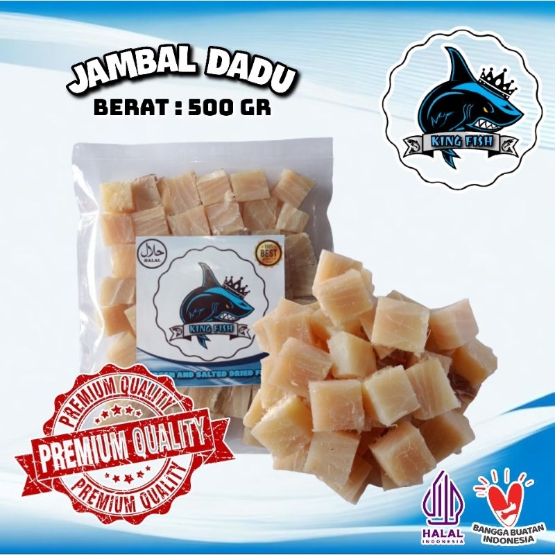 Jual 500GR IKAN ASIN JAMBAL ROTI DADU KERING TANPA TULANG MURAH