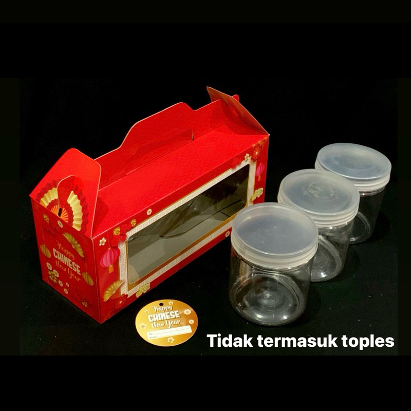 Jual Pcs Box Imlek Isi Toples Tabung Ml Kardus Cookies Kotak