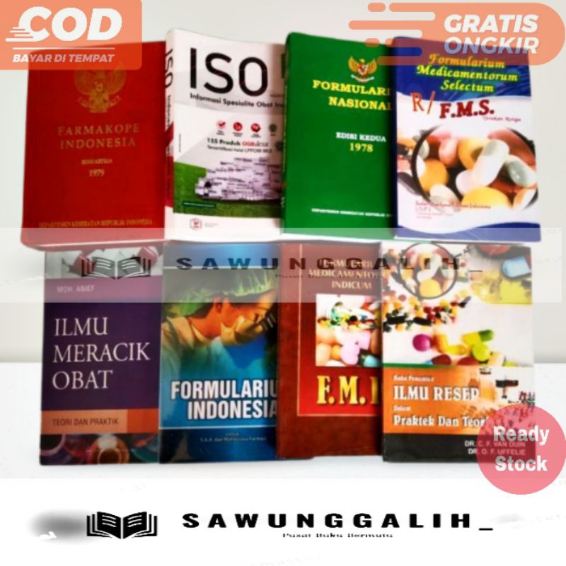 Jual Paket Buku Farmasi Farmakope Iso Imo Fornas Fms Vanduin