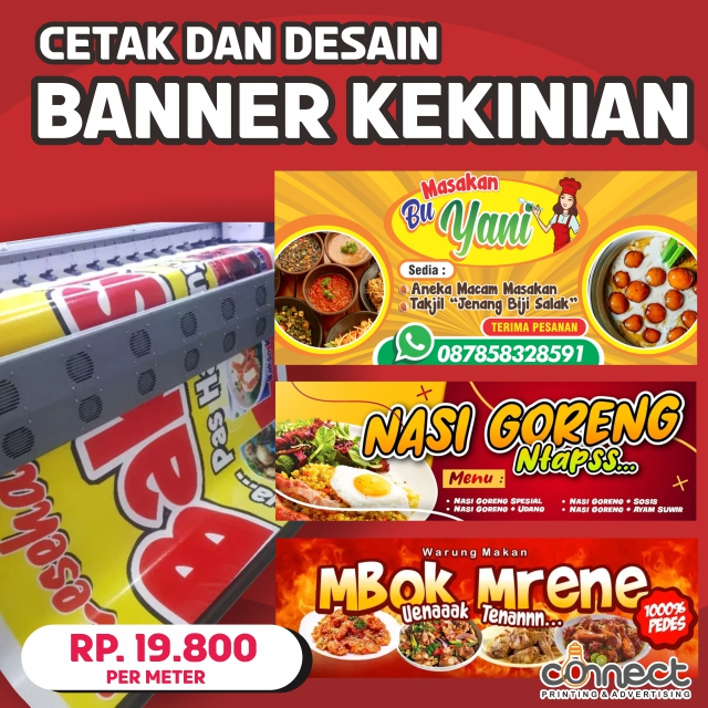 Jual Cetak Banner Free Desain Tebal Gram Free Design Cetak