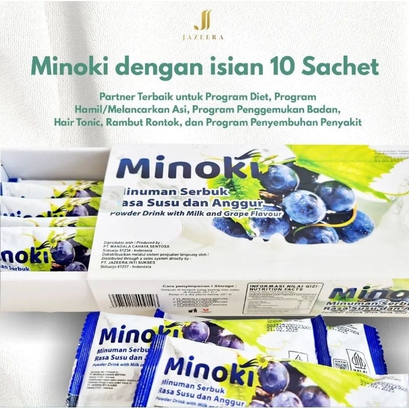 Jual Minoki Jazeera Original Minuman Collagen Box Isi Sachet