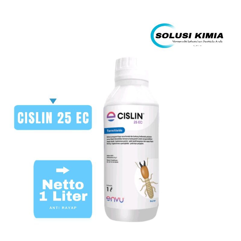 Jual Cislin 25 EC 1 Liter Anti Rayap Bangunan Rumah Dan Kayu Shopee