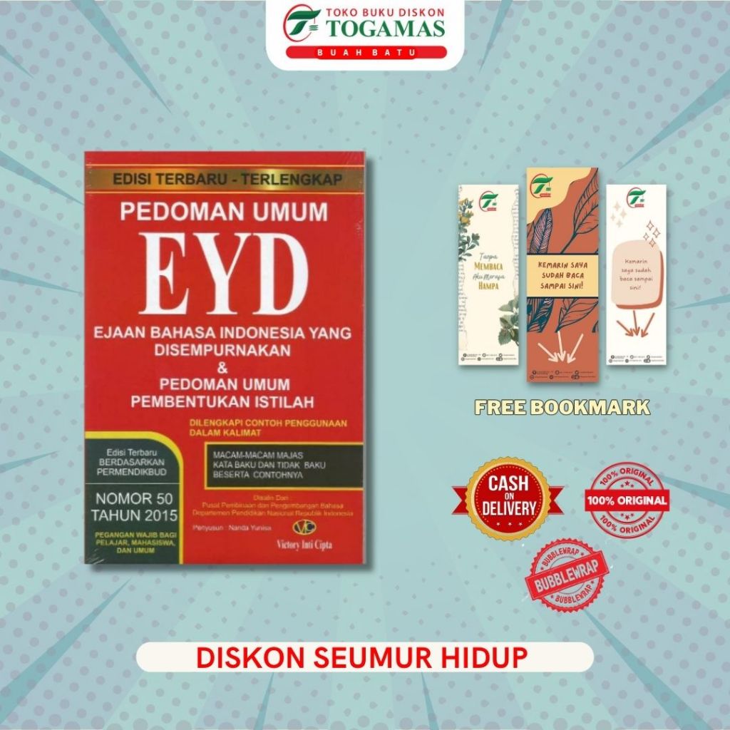 Jual Pedoman Umum Eyd Ejaan Bahasa Indonesia Yang Disempurnakan