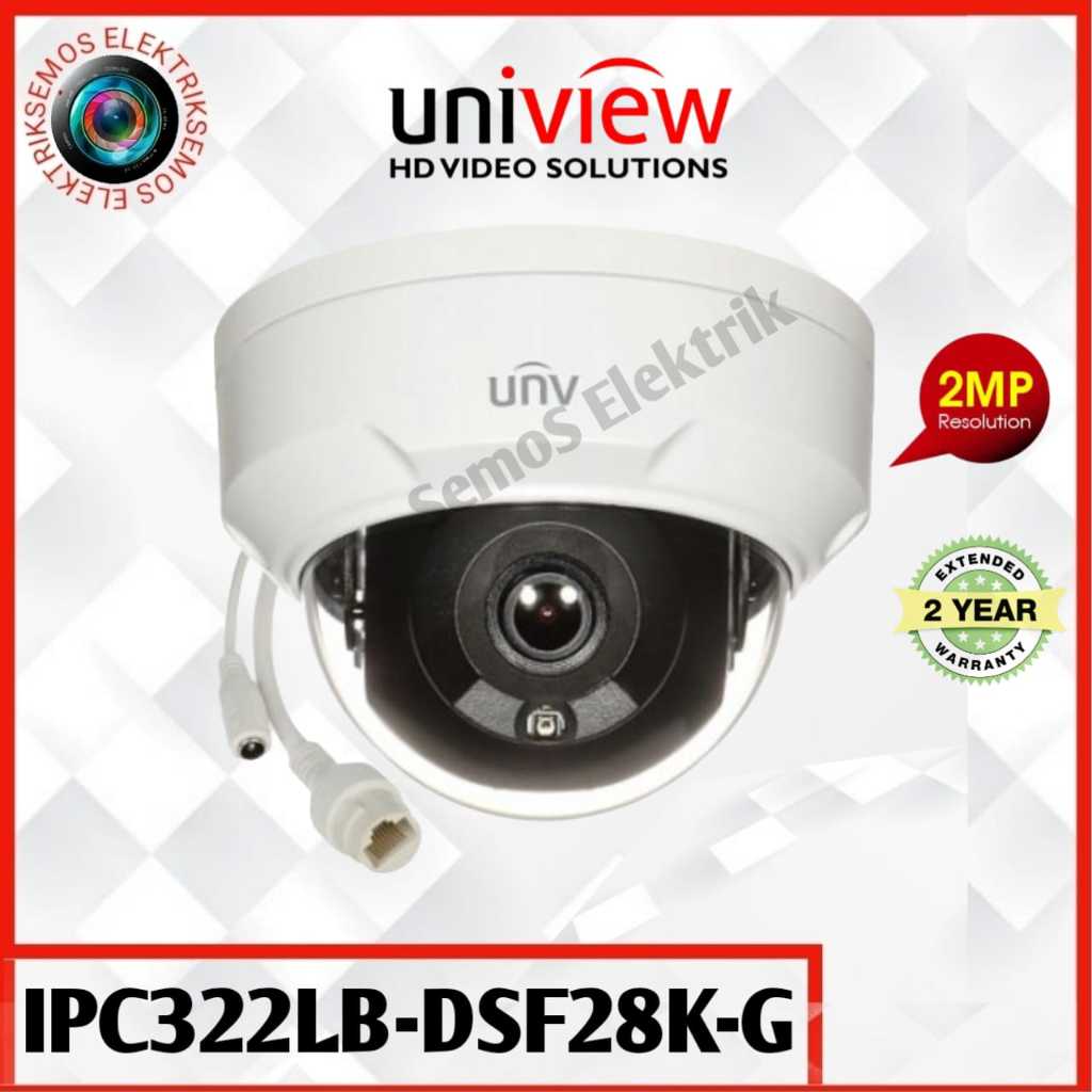 Jual Ipc Lb Dsf K G Uniview Mp Hd Ir Fixed Dome Network Camera Poe