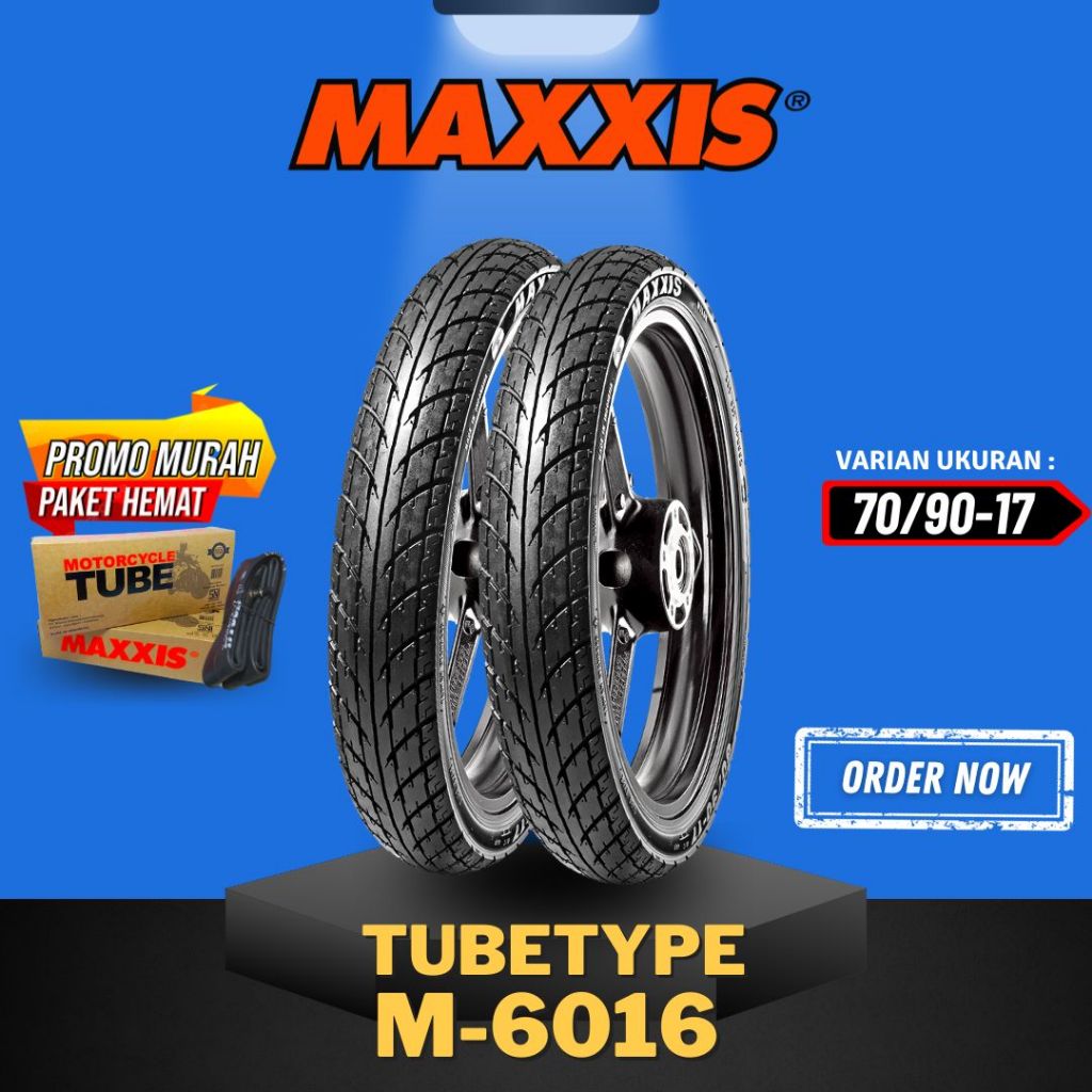 Jual READY COD BAN MOTOR RING 17 BAN MAXXIS TUBETYPE 70 90 17 M6016