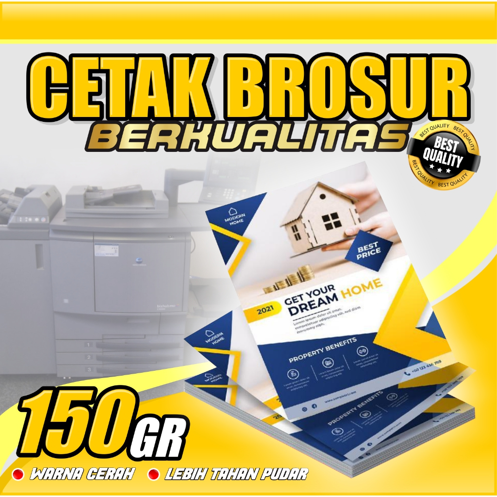 Jual Cetak Brosur Flyer Promosi Kelipatan Lembar Shopee Indonesia