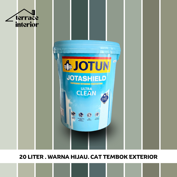 Jual Cat Tembok Jotashield Ultra Clean Jotun Warna Hijau L Shopee