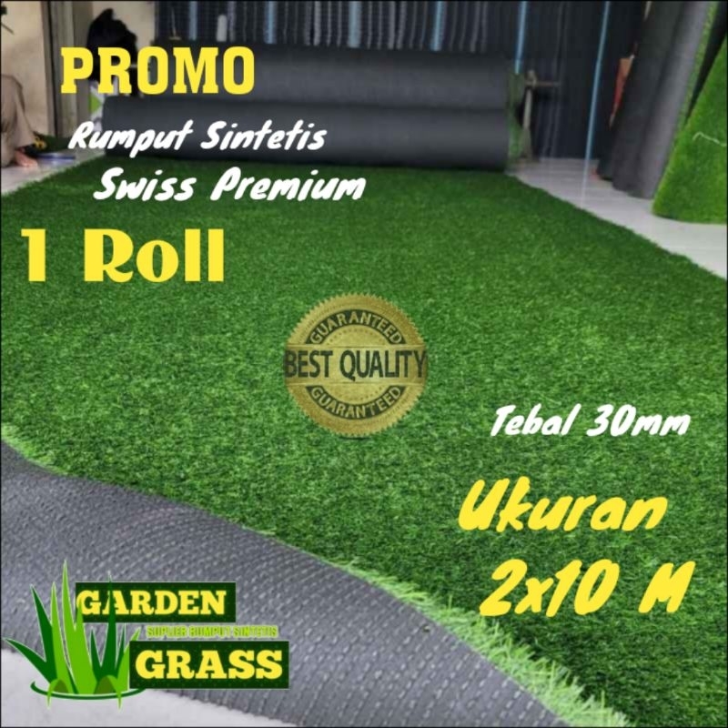 Jual Rumput Sintetis Meteran Murah Tebal Mm Uk X Meter Tipe Swiss