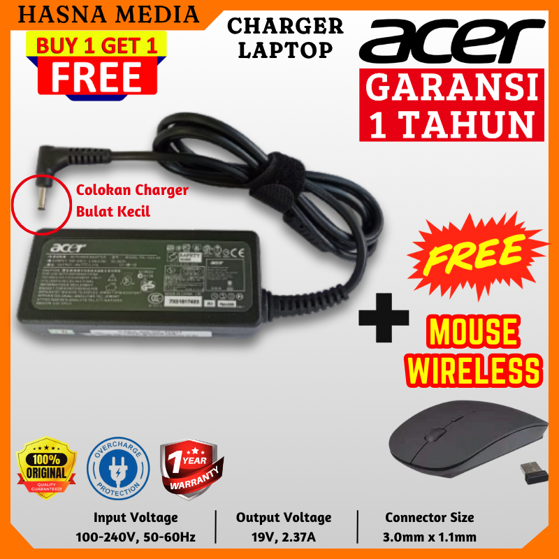 Jual ORI Adaptor Charger Casan Laptop Acer Apire 3 A314 Aspire 5 A514