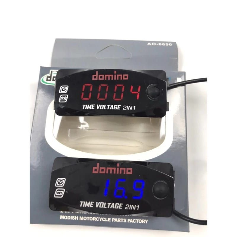 Jual Voltmeter Volt Meter Accu Aki Mini In Plus Pengukur Suhu Udara