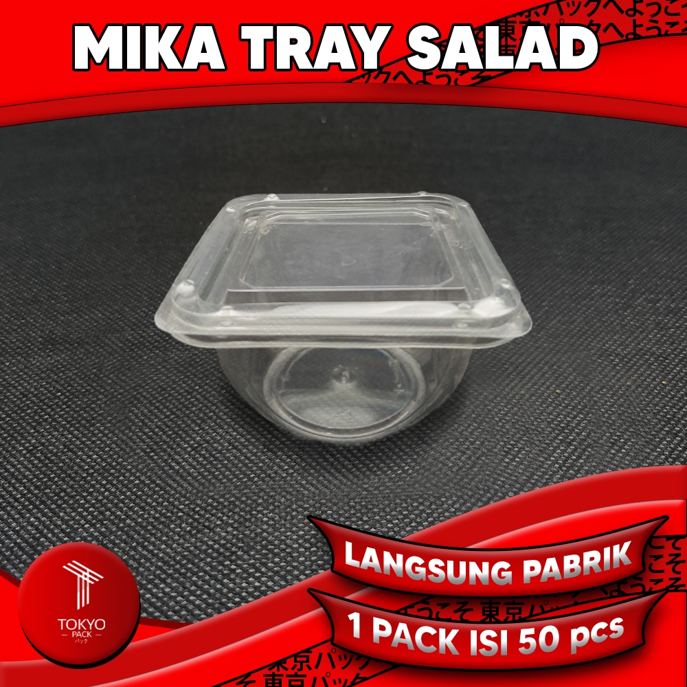 Jual Mika Salad Tempat Salad Mika Tray Kotak Salad Plastik