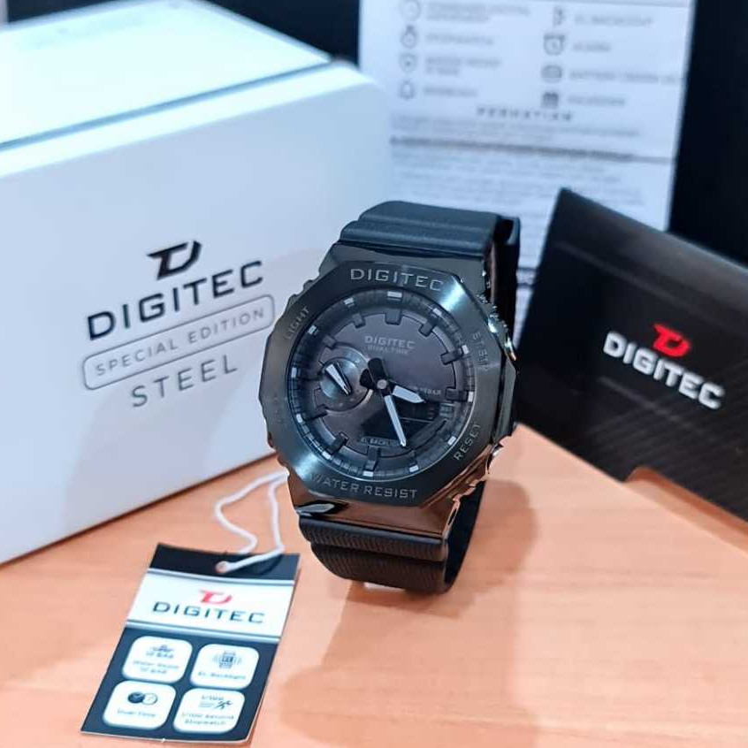 Jual BISA COD Jam Tangan Pria DIGITEC STEEL 2119 DAS DAS 2119T