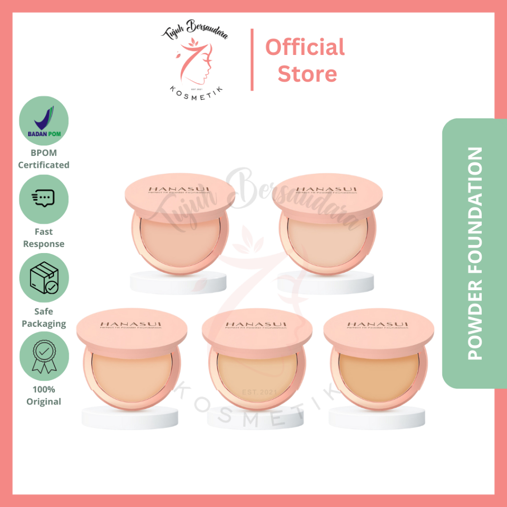 Jual Hanasui Perfect Fit Powder Foundation Shopee Indonesia