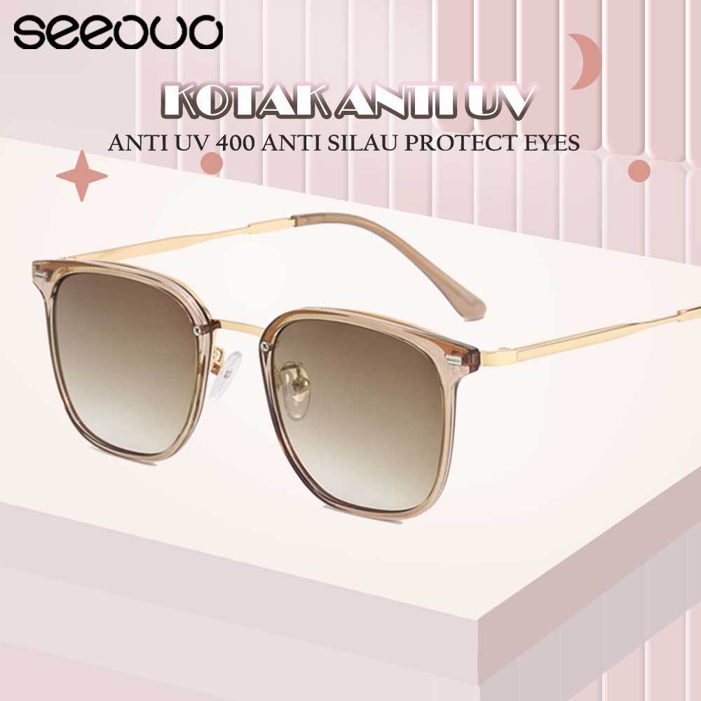 Jual Seeouo Kacamata Hitam Sunglasses Anti Uv Protection Lens Model