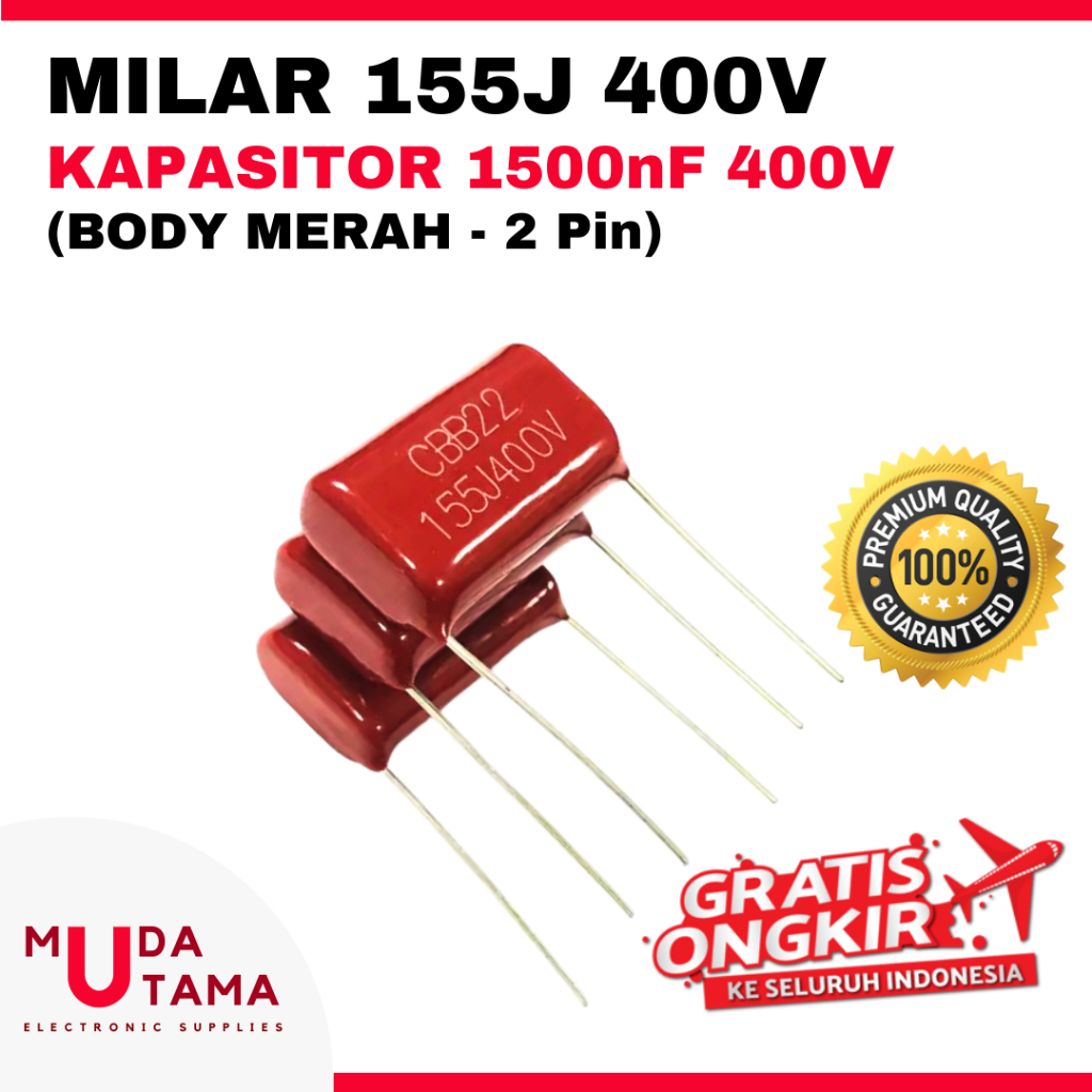 Jual Milar J V Milar Nf V Body Merah Kapasitor J