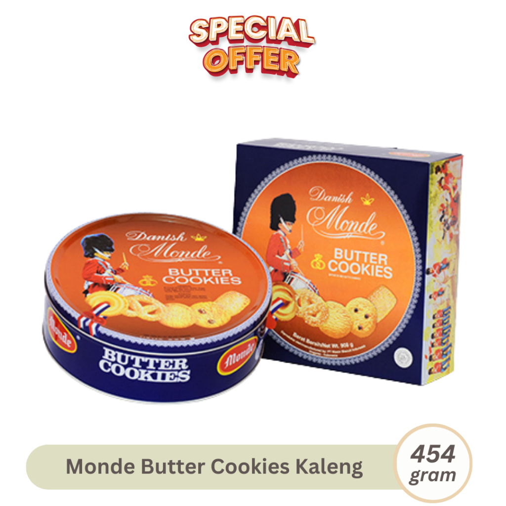 Jual Monde Butter Cookies Gr Biscuit Kemasan Kaleng Kukis Mentega