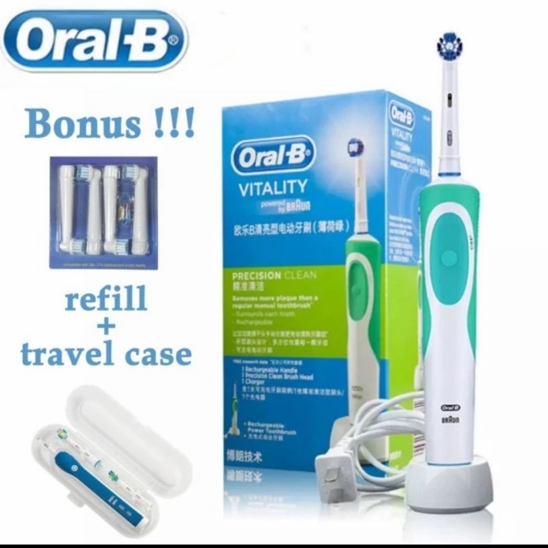 Jual Sikat Gigi Elektrik Oral B Rechargeable Refill Travel Case