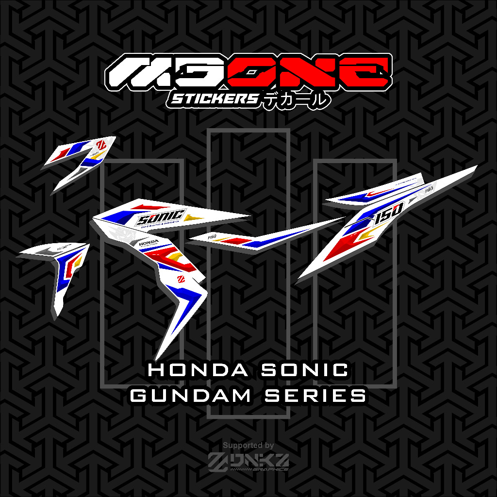 Jual Stiker Honda Sonic R Decal Striping Honda Sonic R Premium