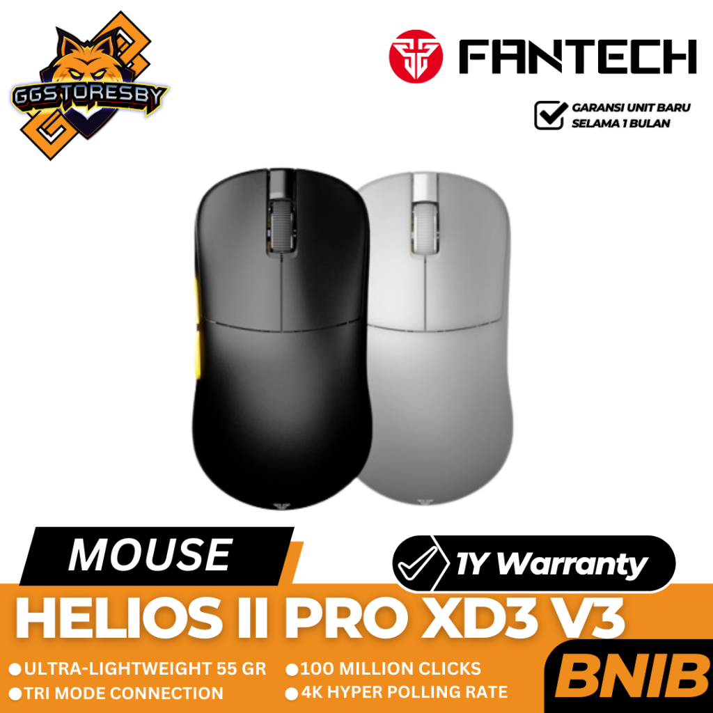 Jual Fantech Helios Ii Xd V K K Tri Mode Wireless Gaming Mouse