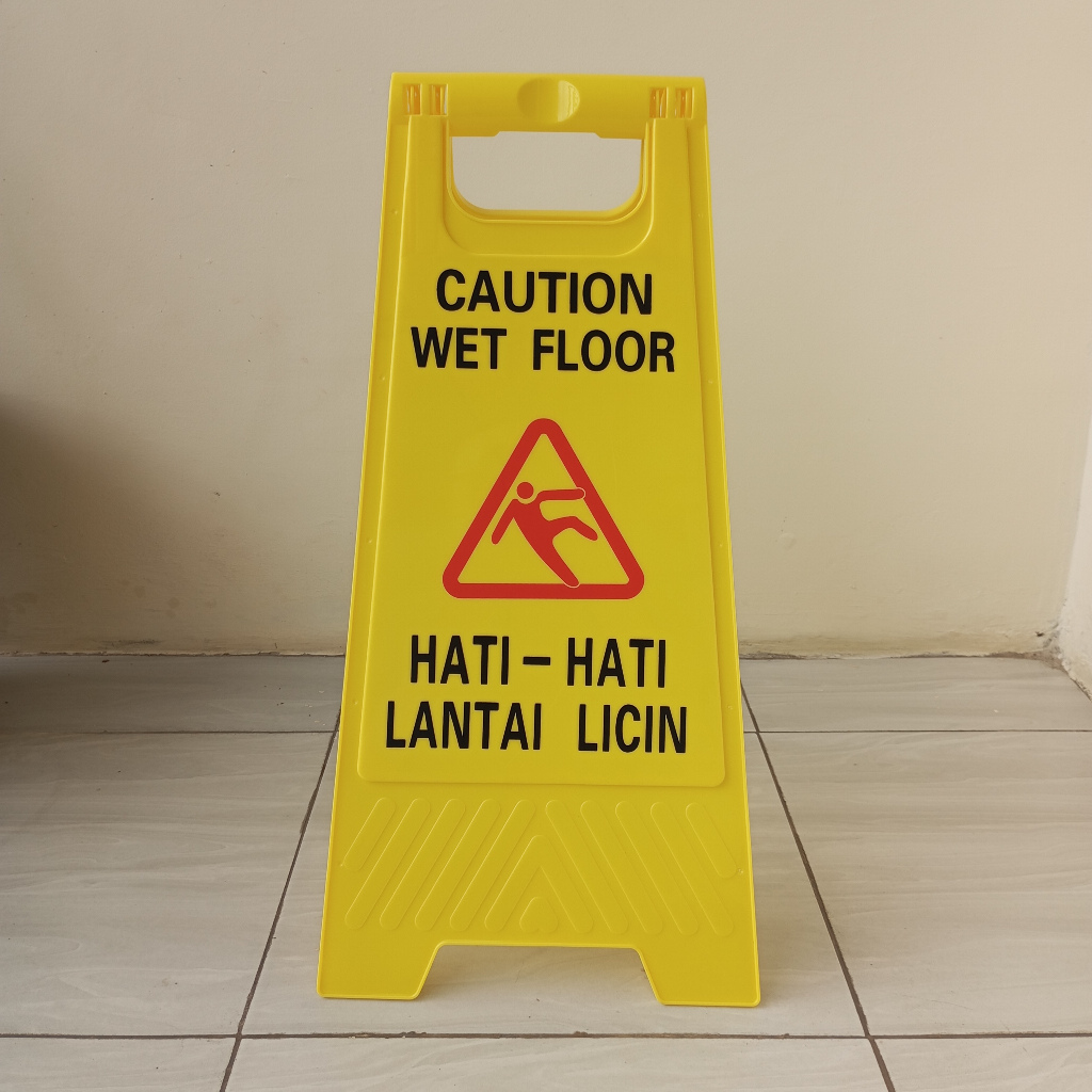 Jual Rambu Awas Licin Papan Peringatan Lantai Licin Wet Floor Sign