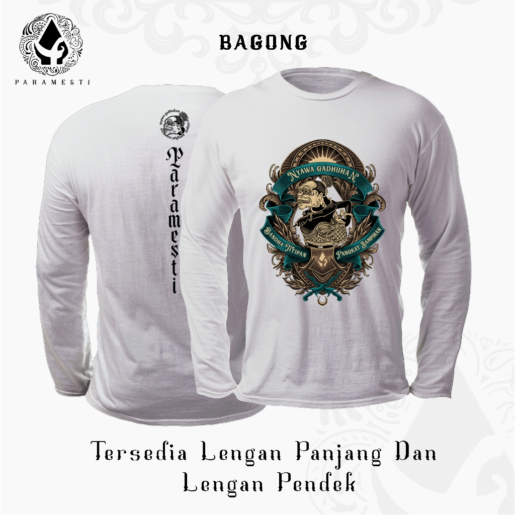 Jual Paramesti Kaos Jawa Wayang Bagong Tshirt Budaya Jawa Pria Pitutur