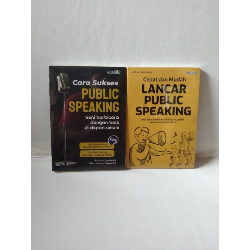 Jual Satu Paket Buku Motivasi Cara Sukses Public Speaking Lancar