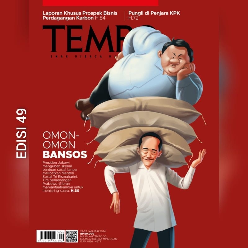 Jual MAJALAH TEMPO EDISI BULAN JANUARI 2024 Shopee Indonesia