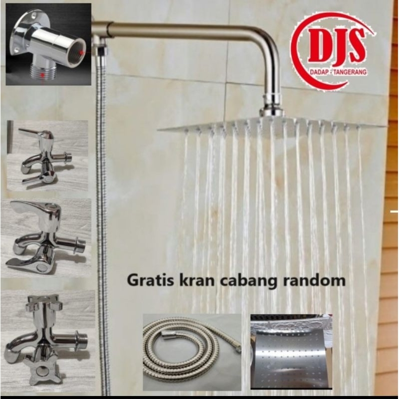 Jual Paket Wall Shower Inch Kotak Kran Cabang Istimewa Shopee