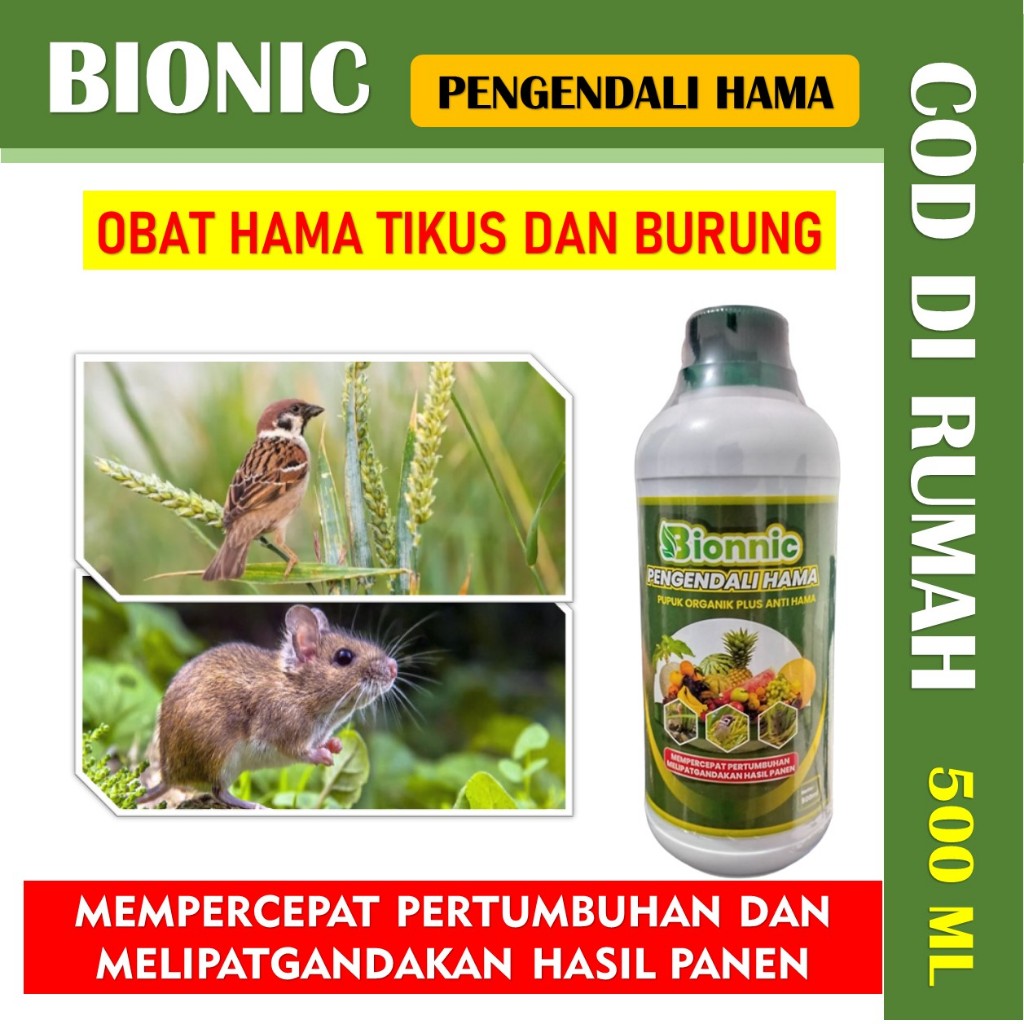 Jual BIONNIC Pupuk Organik Plus Anti Hama Obat Pengendali Hama Tikus