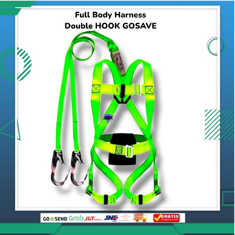 Jual Full Body Harness Double Big Hook Gosave Type Phiton Safety Climb