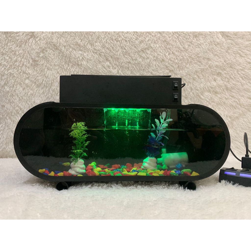 Jual Aquarium Mini Akrilik Full Set Dengan Pompa Dan Filter Aquarium