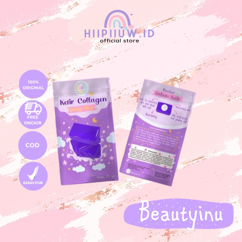 Jual BPOM KEFIR COLLAGEN SOAP BAR BEAUTYINU 75gr SABUN PEMUTIH