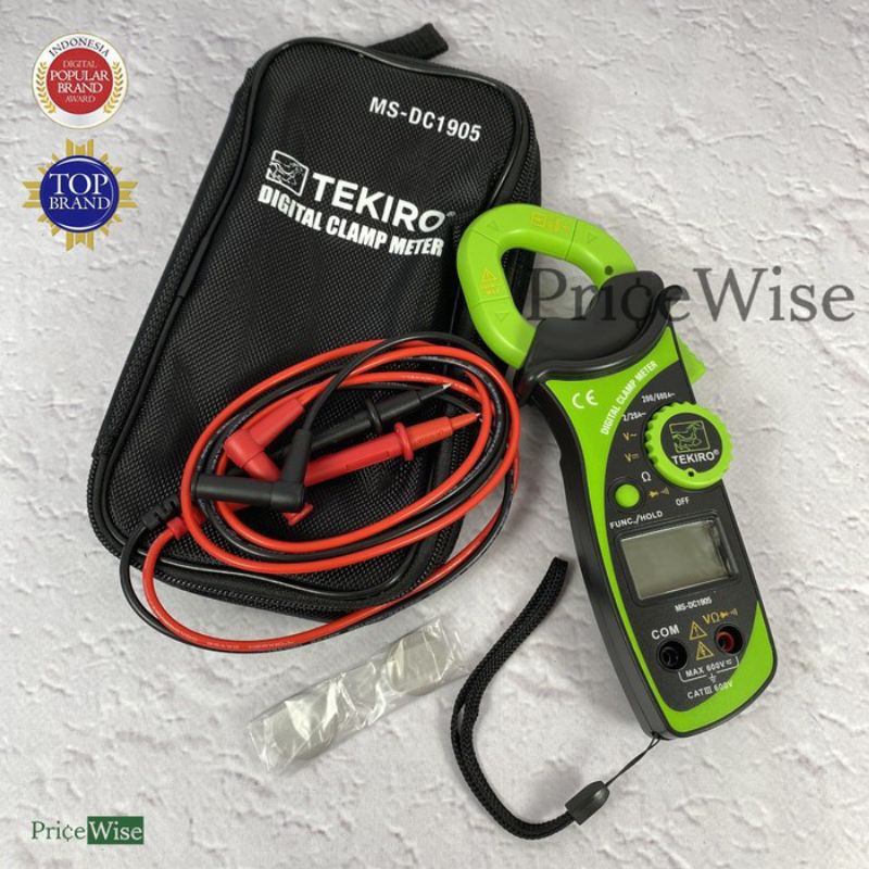 Jual TEKIRO Tang Amper Digital Digital Clamp Meter Ampere Alat Cek