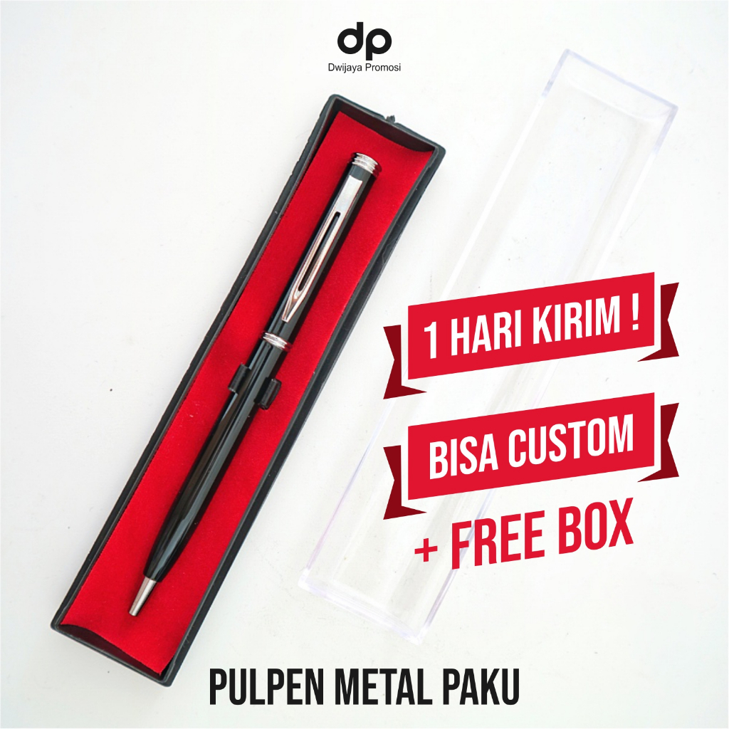 Jual Premium Pulpen Paku Metal Custom Nama Logo Shopee Indonesia