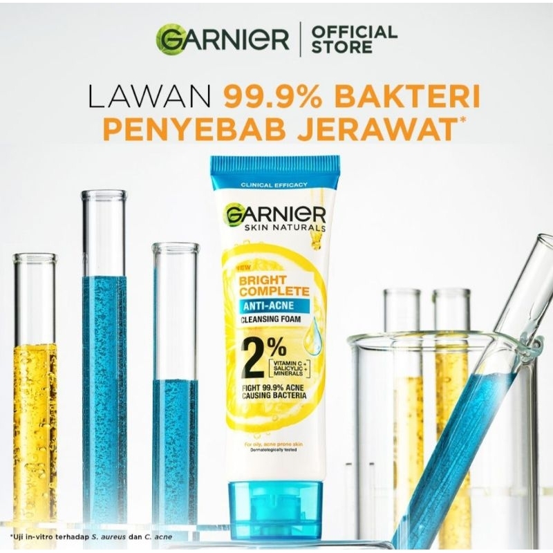 Jual Garnier Bright Complete In Anti Acne Facial Wash Ml