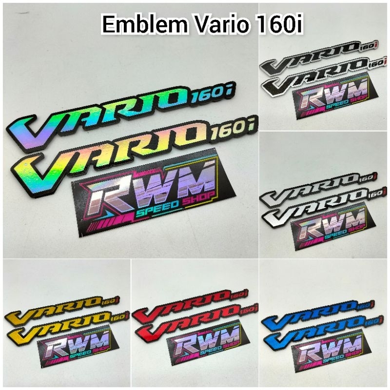 Jual Emblem Honda Vario 160 I Logo 3D Emblem Timbul Vario 160 Akrilik