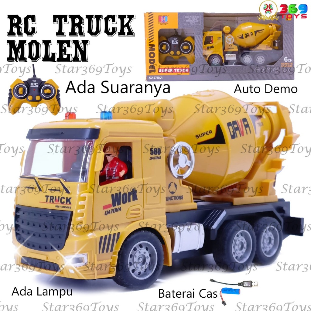 Jual Mainan Kontruksi Molen Rc Truk Molen Kendaraan Alat Berat Shopee