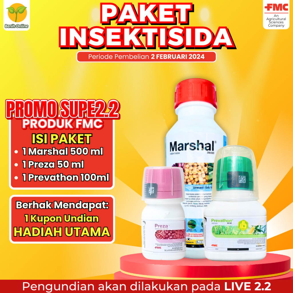 Jual Paket Insektisida Fmc Marshal Ml Preza Ml Prevathon