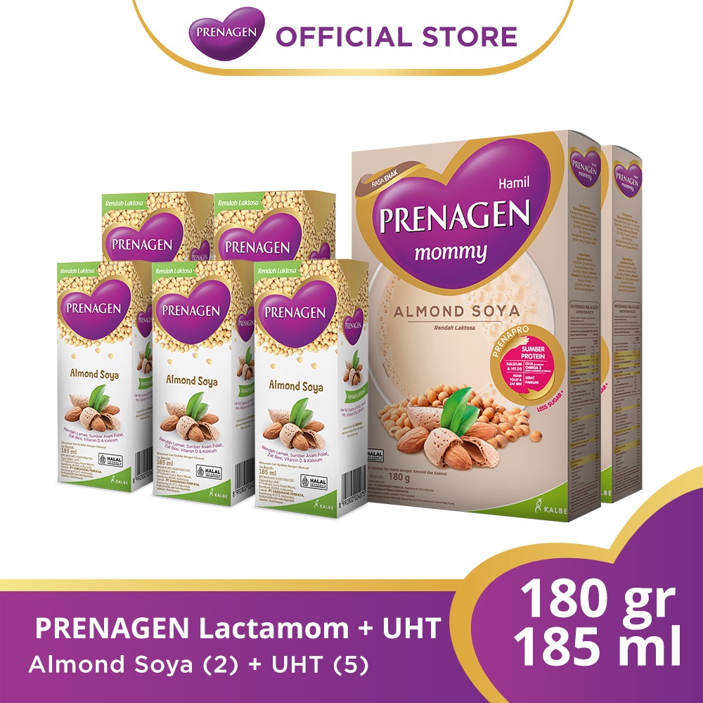 Jual PRENAGEN Mommy Almosoy 2 Pack UHT Almonsoy 5 Pack Susu Ibu Hamil