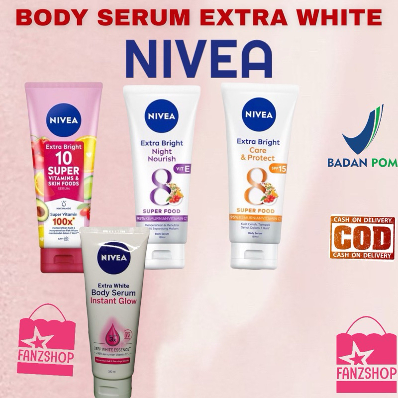 Jual Nivea Body Care Extra White Instant Glow Serum Shopee Indonesia