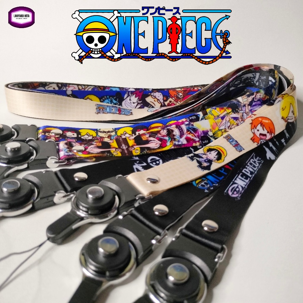 Jual LANYARD TALI GANTUNGAN HP ID CARD ONE PIECE Shopee Indonesia