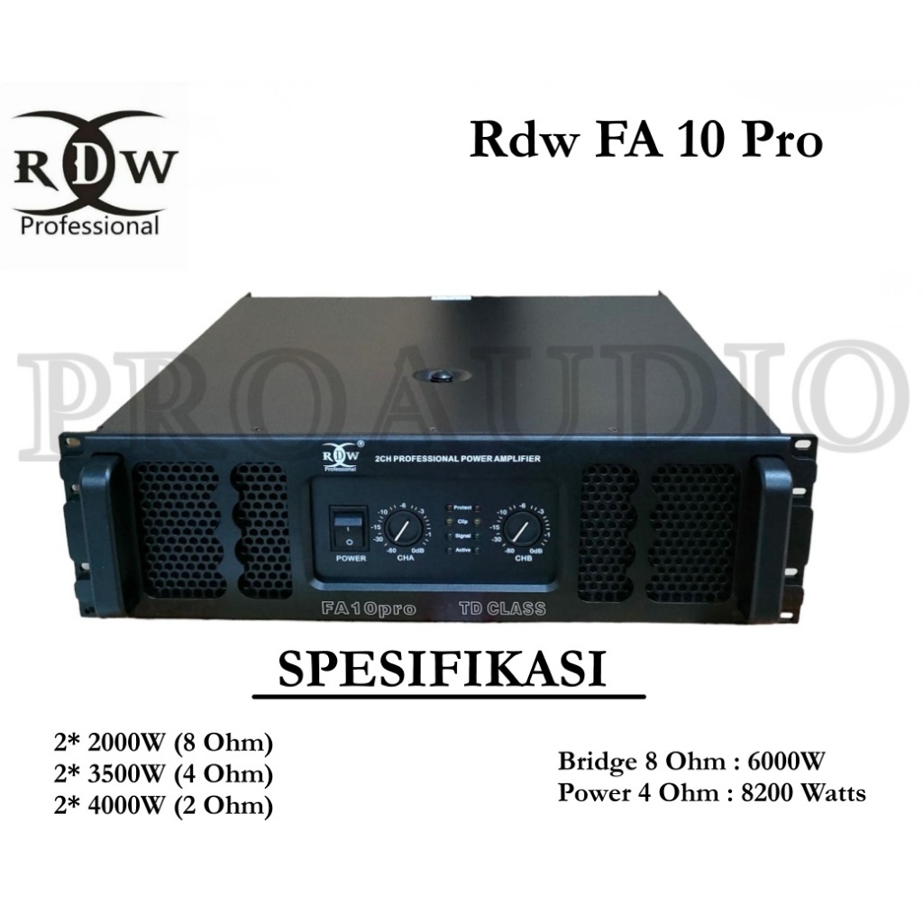 Jual Power Amplifier Channel Rdw Fa Pro Fa Pr Watt